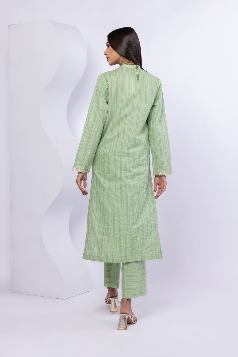 Embroidered | Lurex Stripes | Kurta | USD 20.00