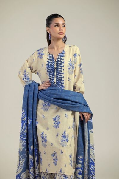 Embroidered | Mesuri Dobby | Mesuri Tailored 3-Piece | USD 70.00