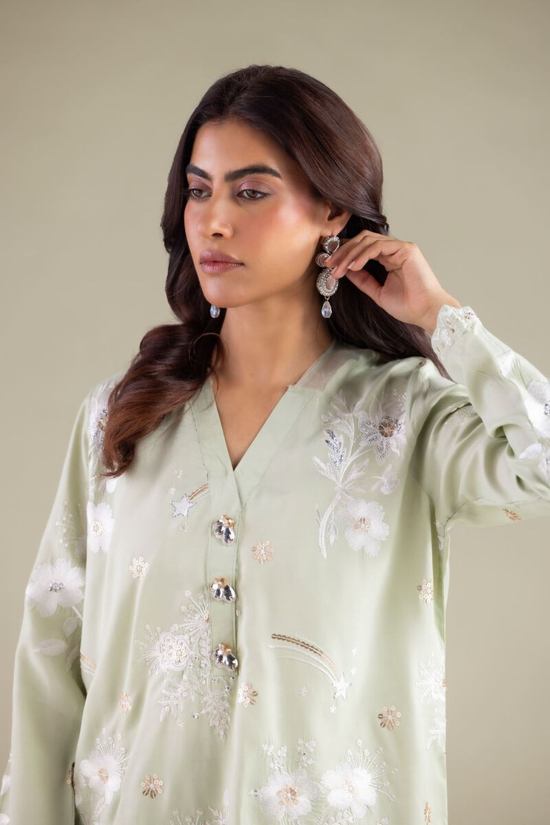 Embroidered | Raw Silk | Kurta | USD 55.00