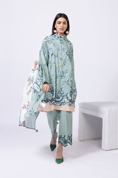 Embroidered | Crosshatch Poplin | Pants | USD 10.00