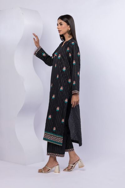 Embroidered | Lurex Stripes | Pants | USD 5.40