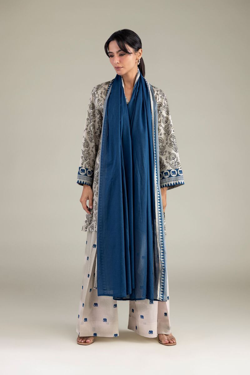 Lawn | Blue Lawn Dupatta | USD 30.00