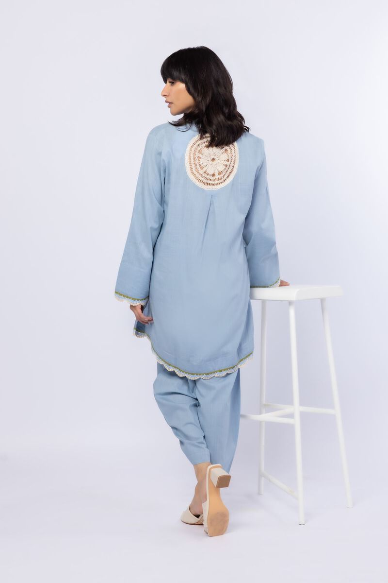 Embroidered | Crosshatch Poplin | Kurta | USD 9.00
