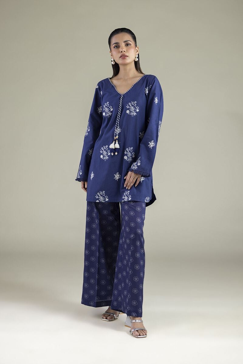 Embroidered | Cambric | Tailored 2-Piece Set | USD 55.00