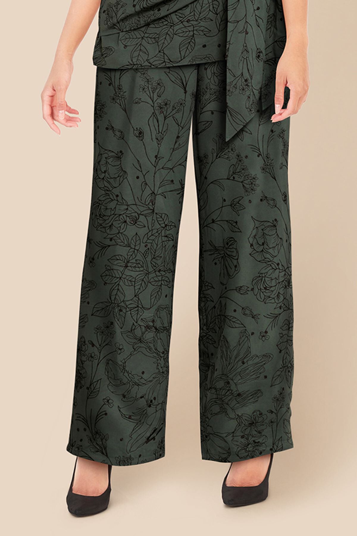 Khaadi store embroidered trousers