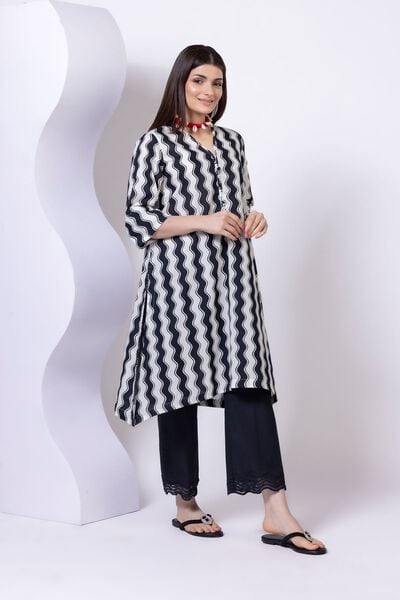 Printed | Crosshatch Poplin | Pants | USD 10.00