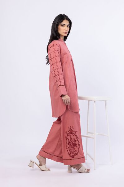 Embroidered | Linen Cotton | Pants | USD 28.00