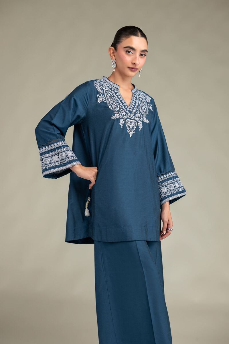 Printed | Raw Silk | Floral Silk Kurta | USD 45.00