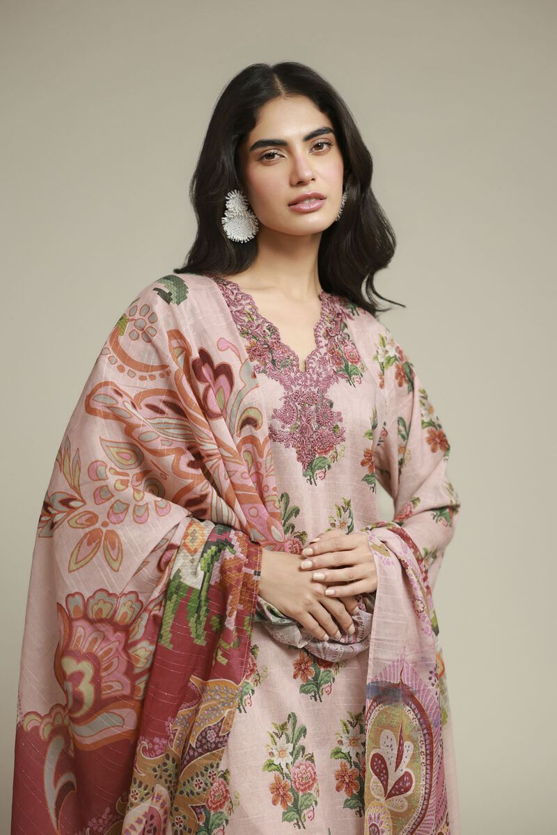 Embroidered | Mesuri | 3-piece Tailored Set | USD 70.00