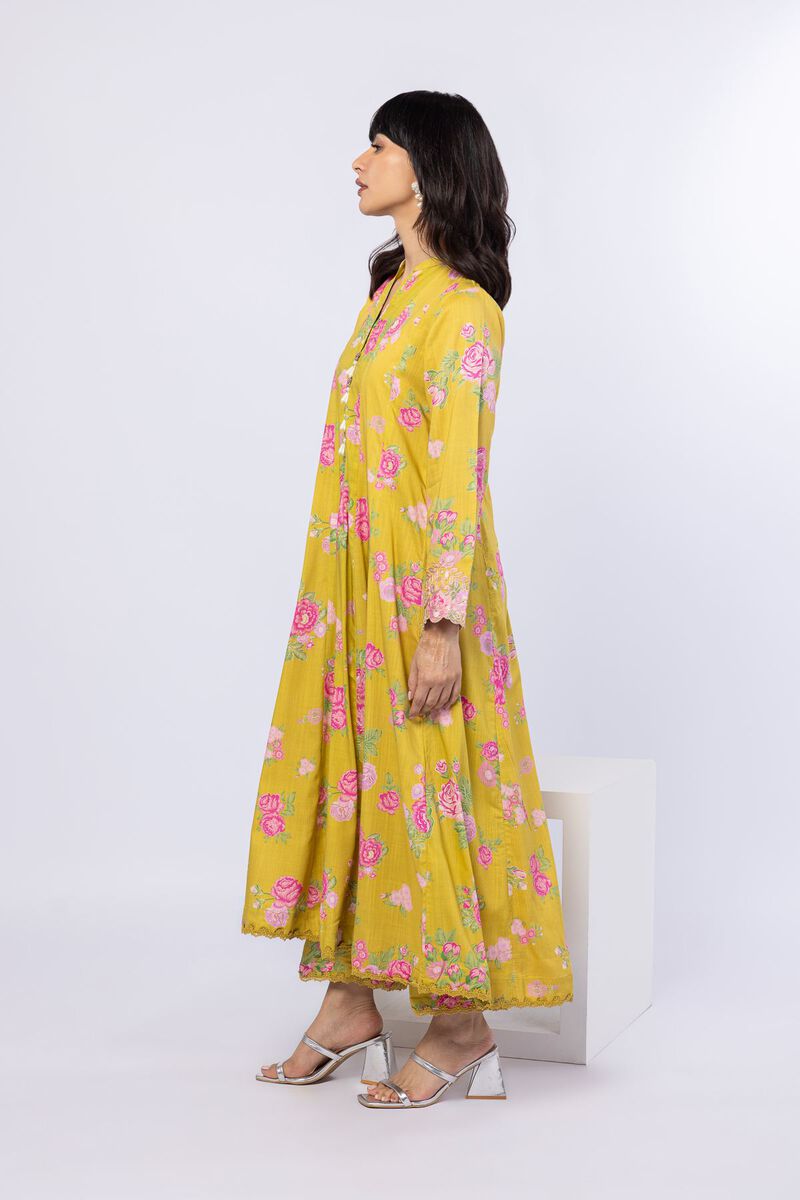 Printed | Crosshatch Raw Silk | Pants | USD 18.00
