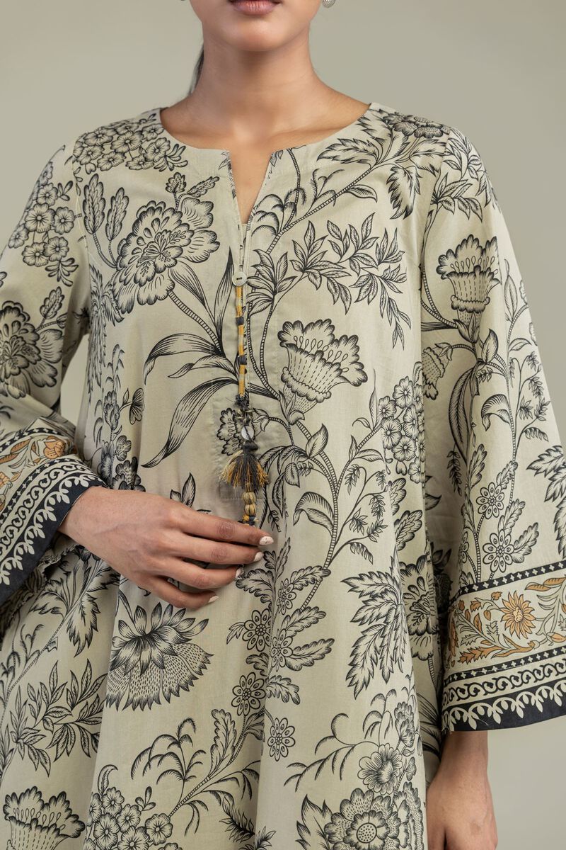 Printed | Cambric | Cambric Longline Kurta | USD 35.00