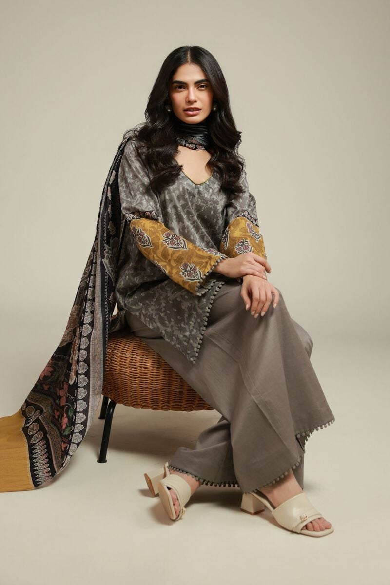 Printed | Cambric | Cambric Tailored 3-Piece | USD 60.00