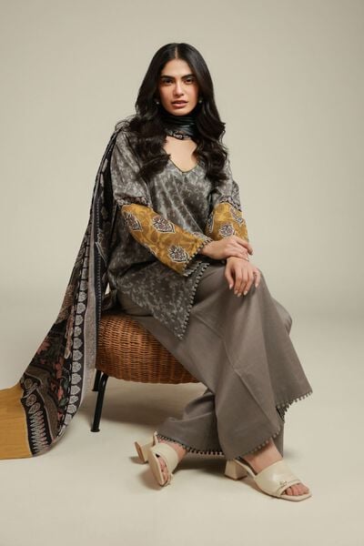 Printed | Cambric | Cambric Tailored 3-Piece | USD 60.00