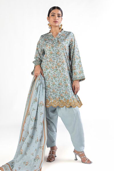 Embroidered | Lawn | Fabrics 3 Piece | USD 12.00