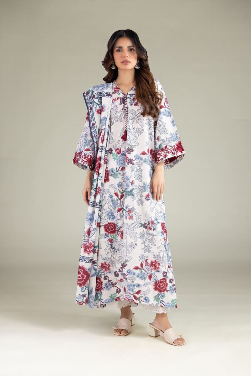 Embroidered | Textured Cotton | Floral Geometric Dupatta | USD 25.00