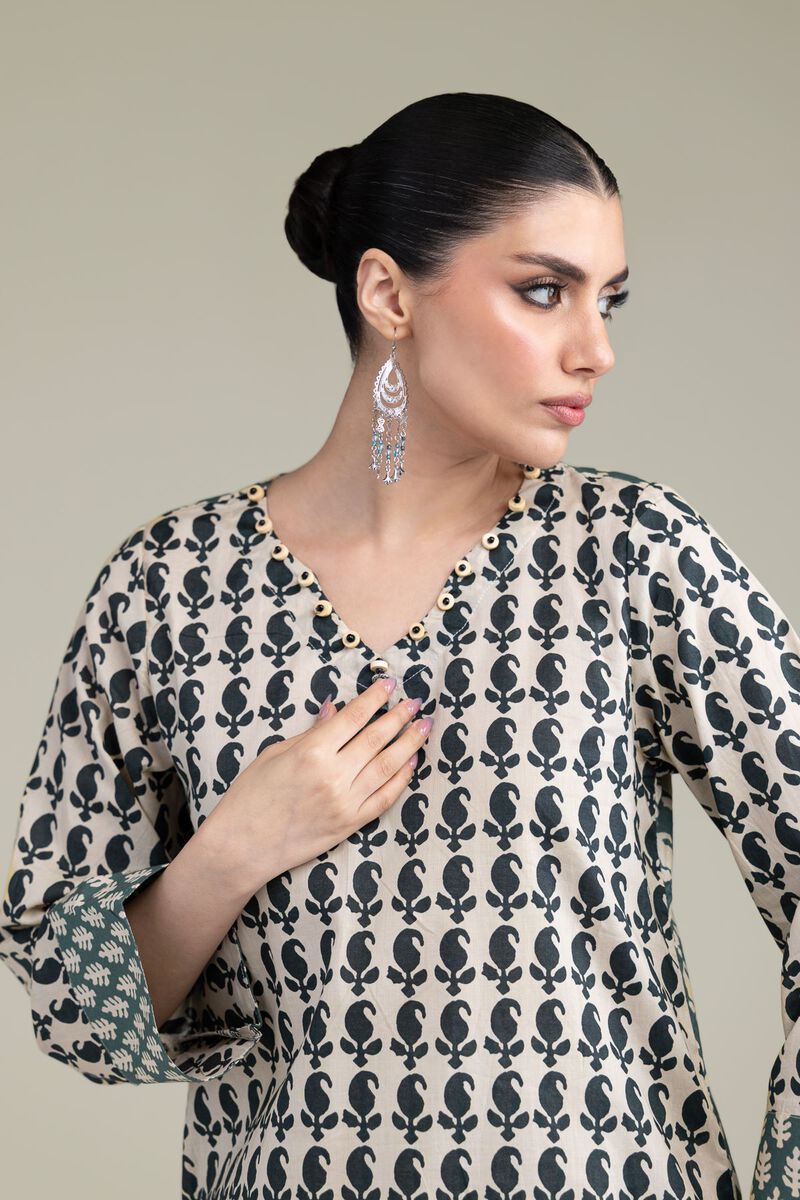 Printed | Cambric | Short V-Neck Kurta | USD 30.00
