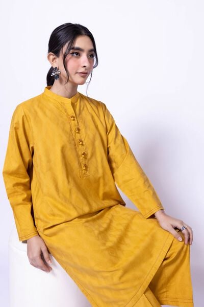 Dyed | Jacquard | Kurta | USD 30.00