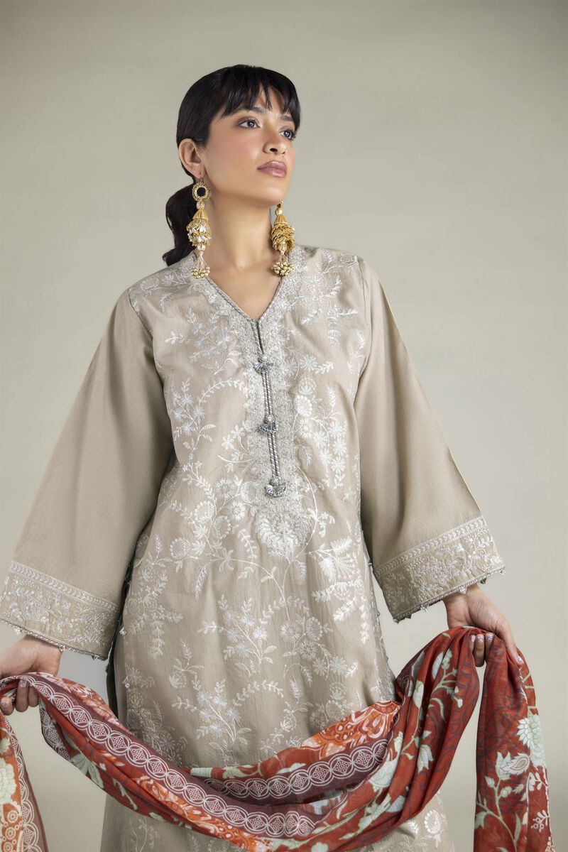 Embroidered | Cambric | Cambric Tailored 3-Piece | USD 80.00