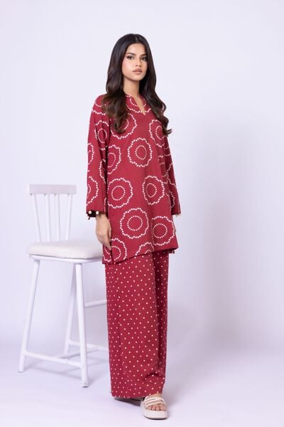 Printed | Heavy Textured Cotton | Pants | USD 20.00