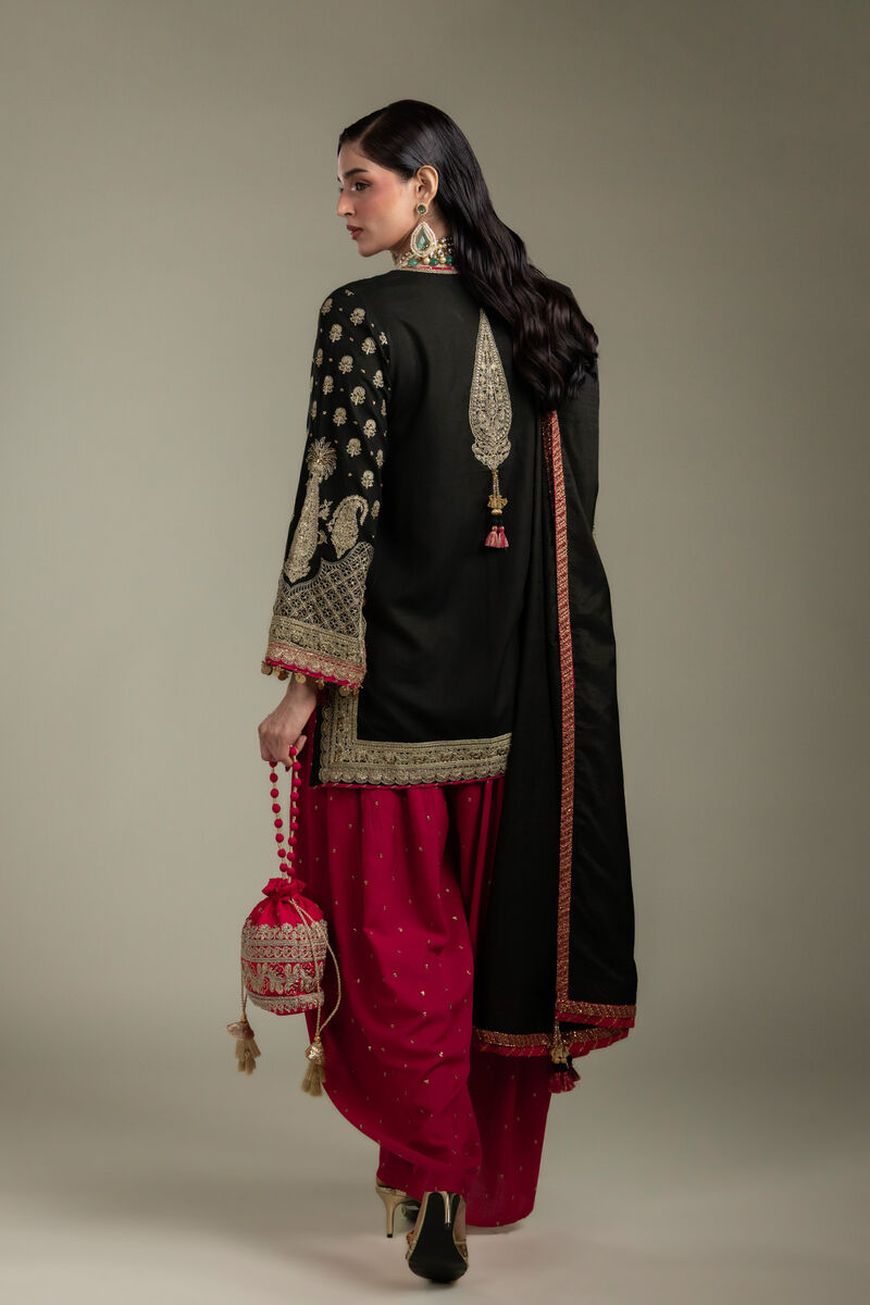 Embroidered | Raw Silk | 3-Piece Co-ord Set | USD 210.00