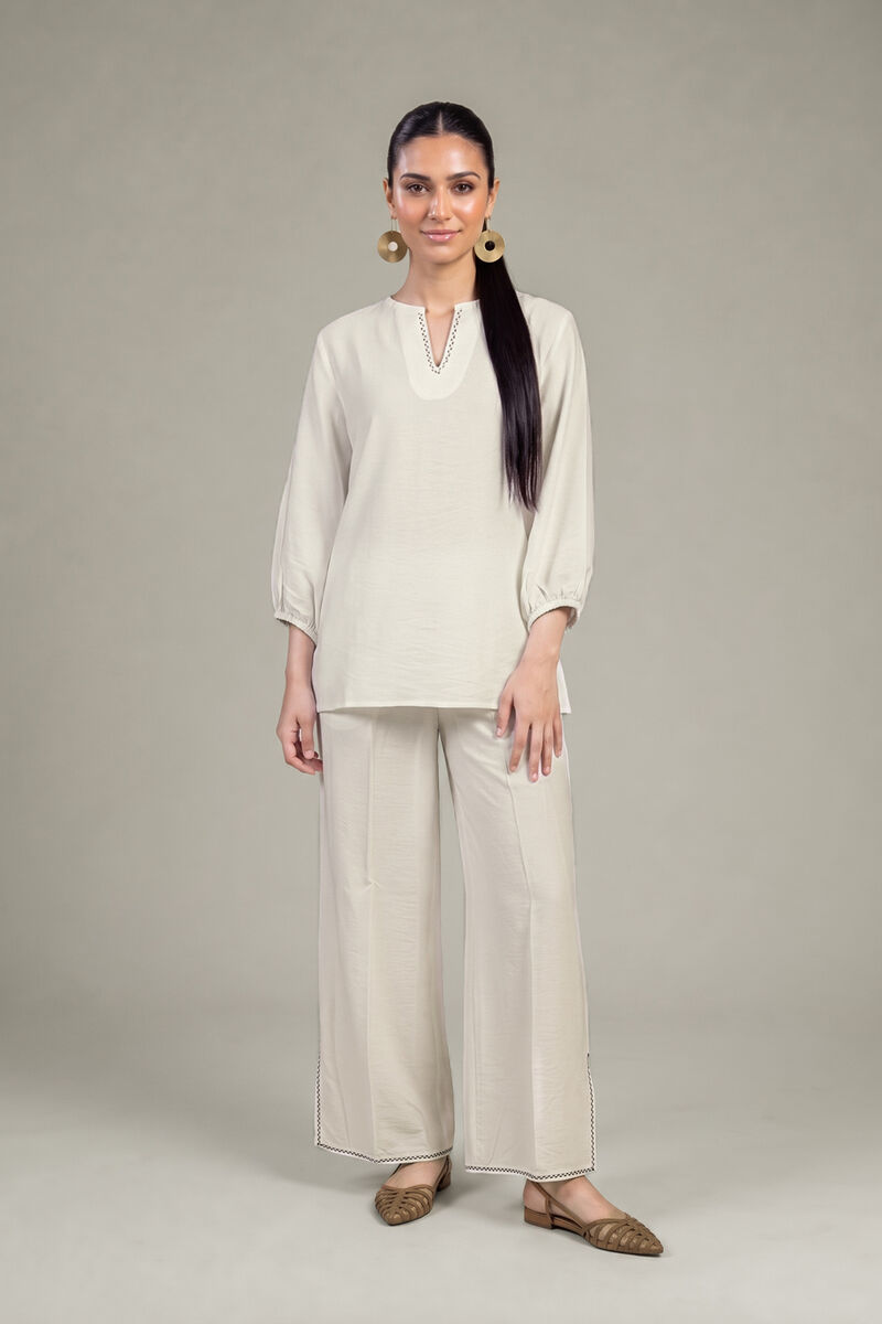 Dyed | Crepe | Solid Crepe Trousers | USD 35.00