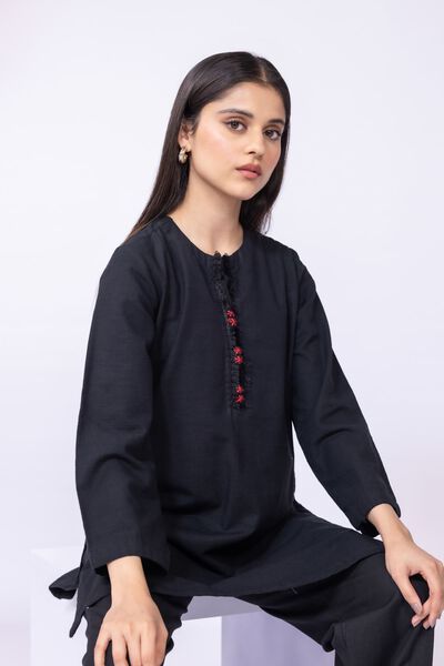 Dyed | Khaddar | Kurta | USD 7.20