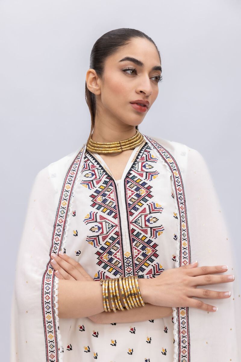 Embroidered | Light Thai Silk | Dupatta | USD 14.00