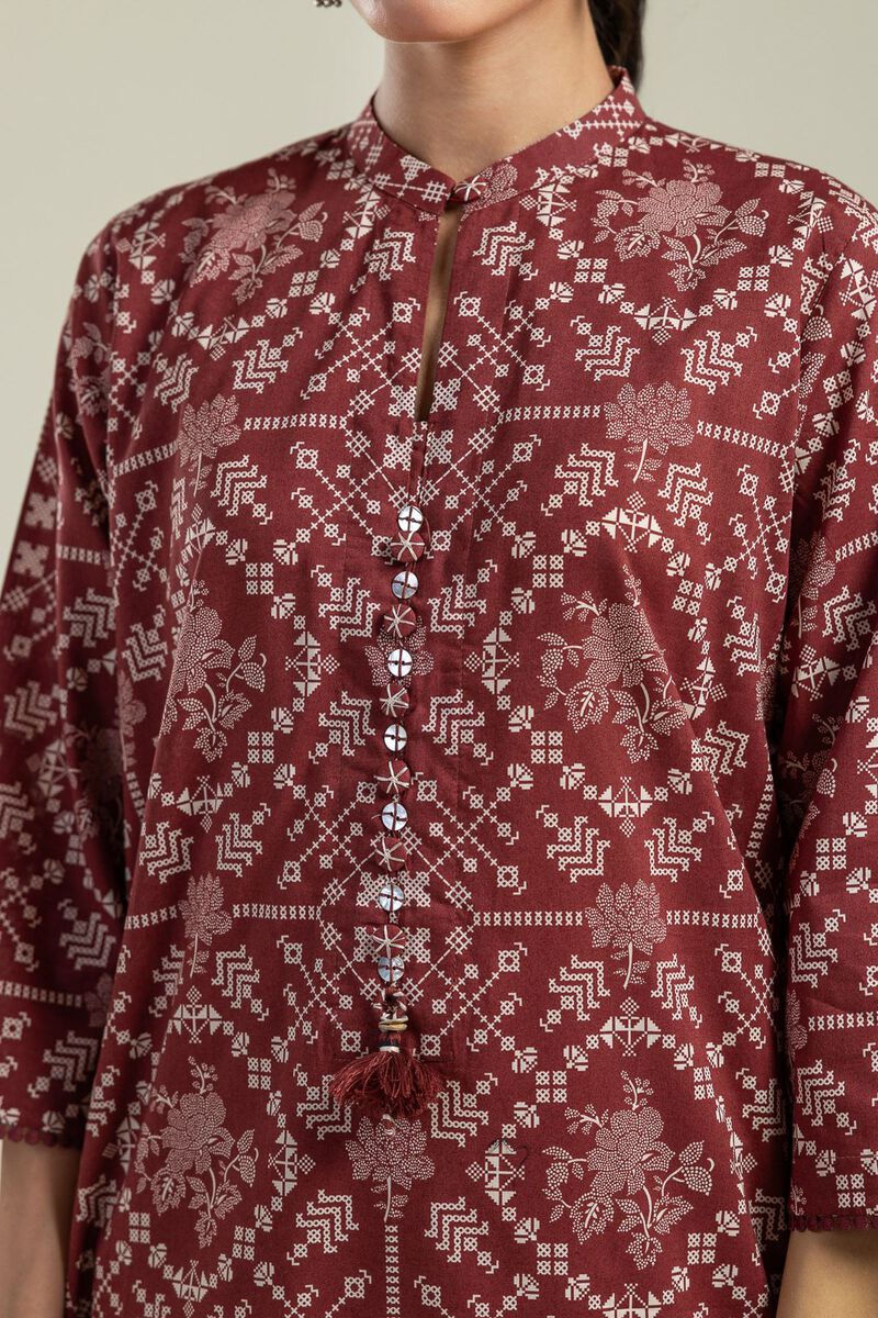 Printed | Cambric | Short Cambric Kurta | USD 30.00