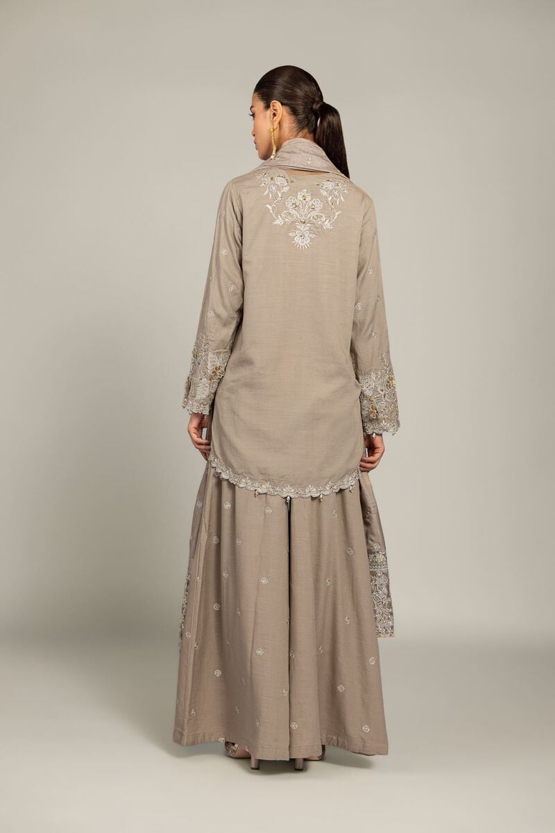 Raw Silk | Floral Tailored 3-Piece | USD 180.00