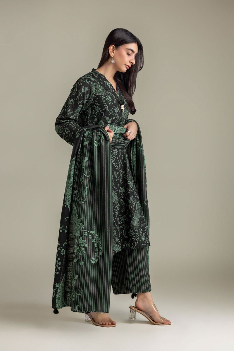 Printed | Light Khaddar | Tailored 3-Piece Set | USD 65.00