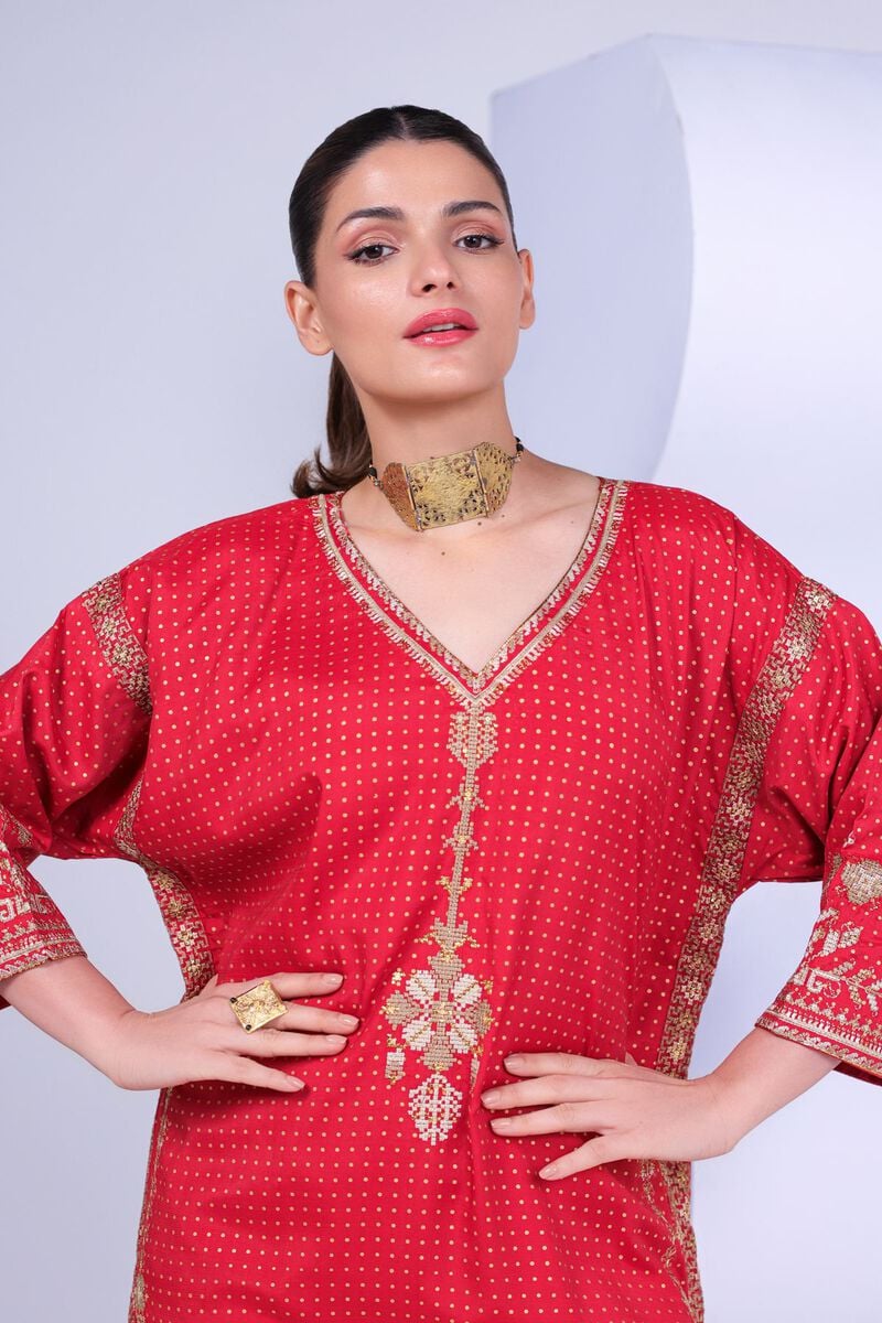 Embroidered | Russian Raw Silk | Kurta | USD 27.50