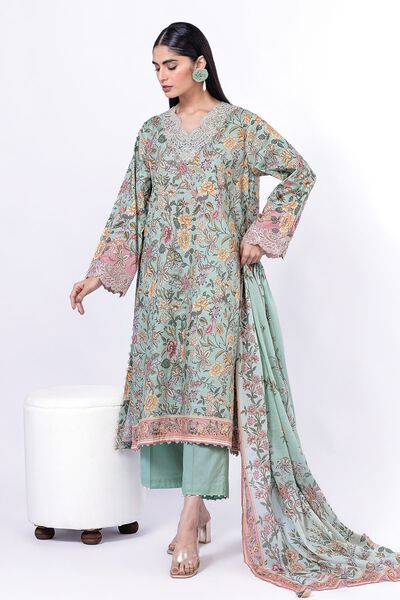 Embroidered | Lawn | Fabrics 3 Piece | USD 13.50