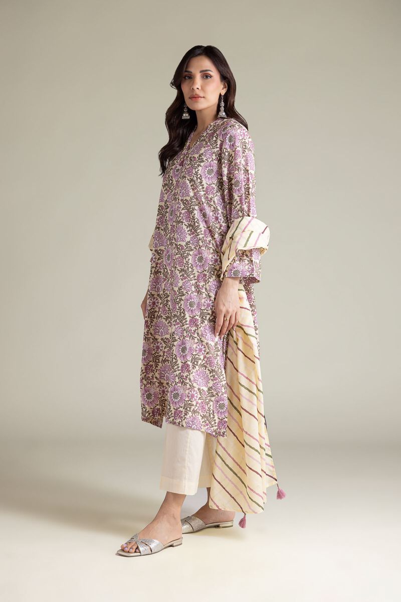 Embroidered | Textured Lawn | Lawn Striped Dupatta | USD 25.00