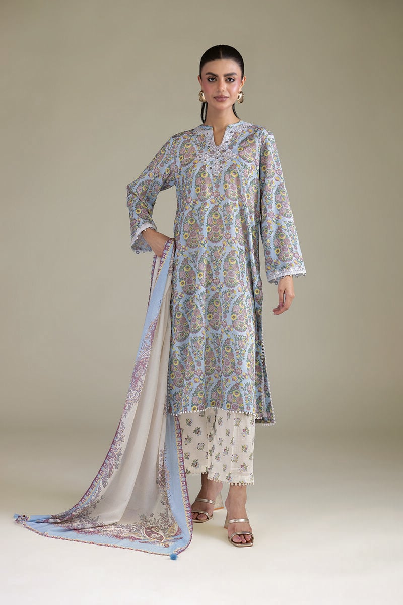 Embroidered | Cambric | Tailored 3 Piece | USD 65.00