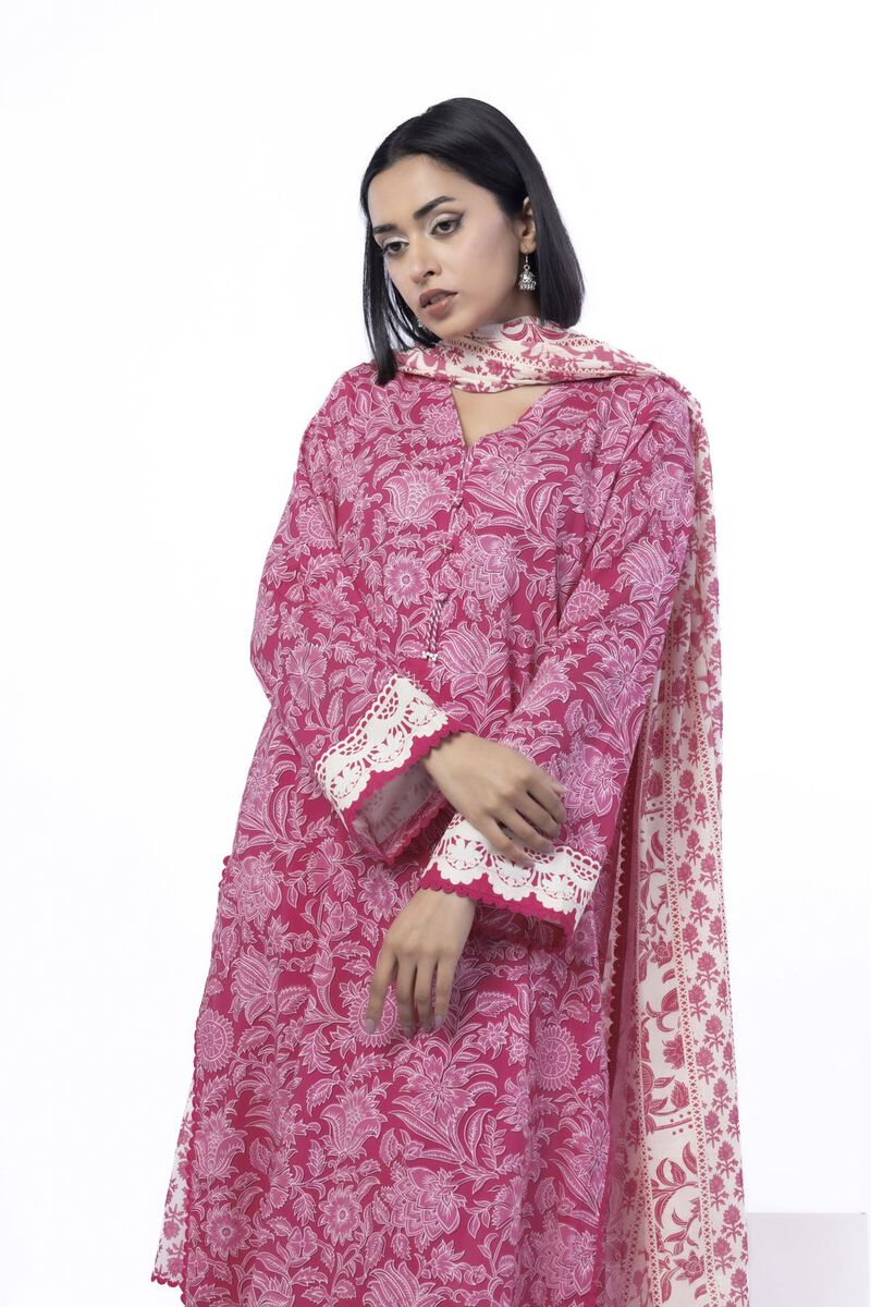 Printed | Cotton | Tailored 3 Piece | USD 22.50