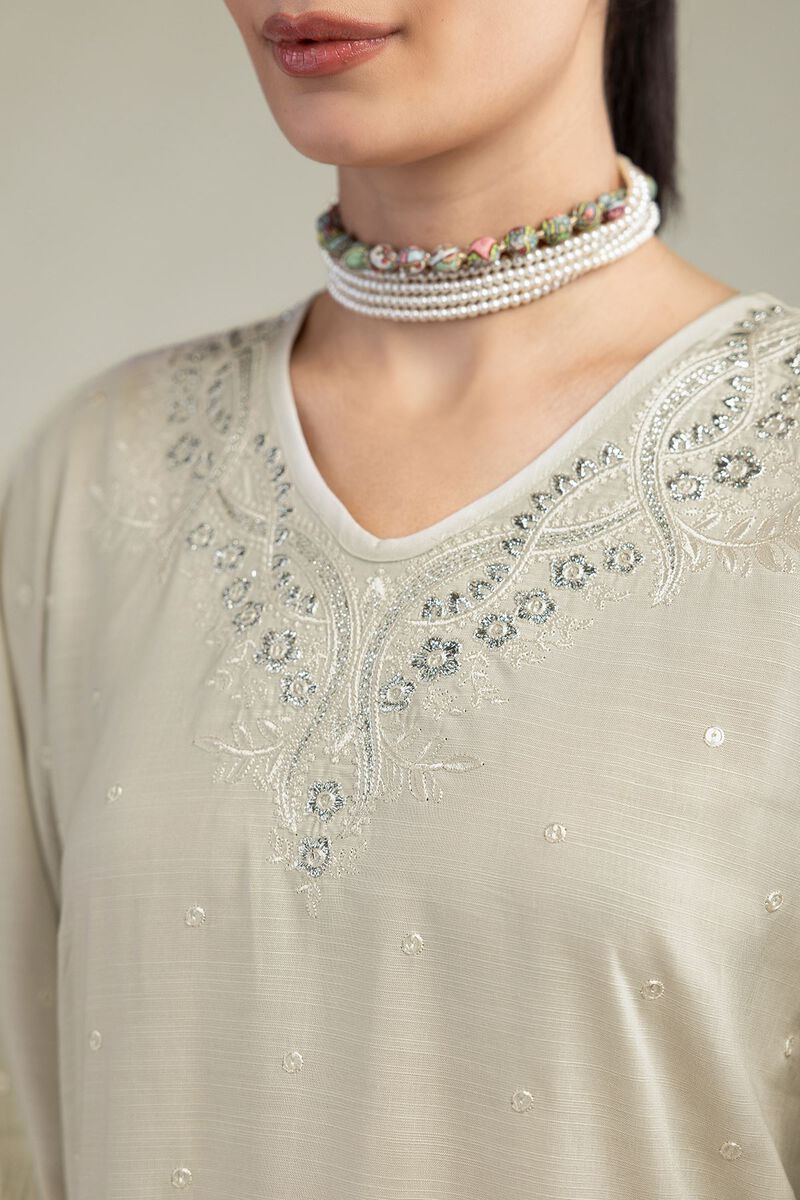 Embroidered | Raw Silk | Short Silk Kurta | USD 55.00