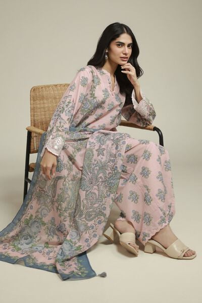 Embroidered | Mesuri | Tailored 3-Piece Set | USD 70.00