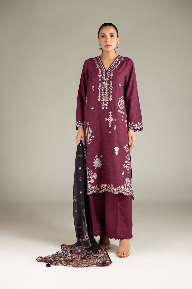Embroidered | Broshia | Tailored 3 Piece | USD 80.00