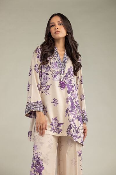 Printed | Viscose | Floral V-Neck Kurta | USD 35.00
