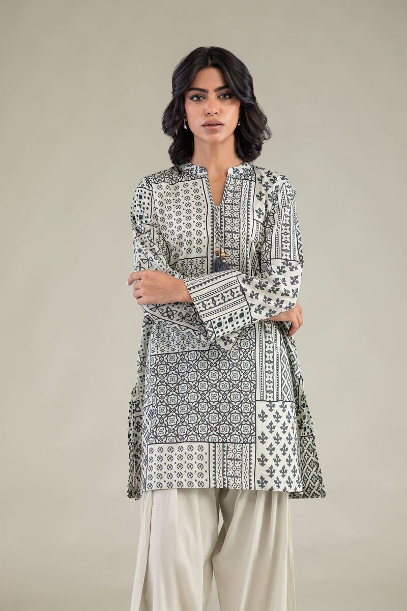 Printed | Cambric | Short V-Neck Kurta | USD 35.00