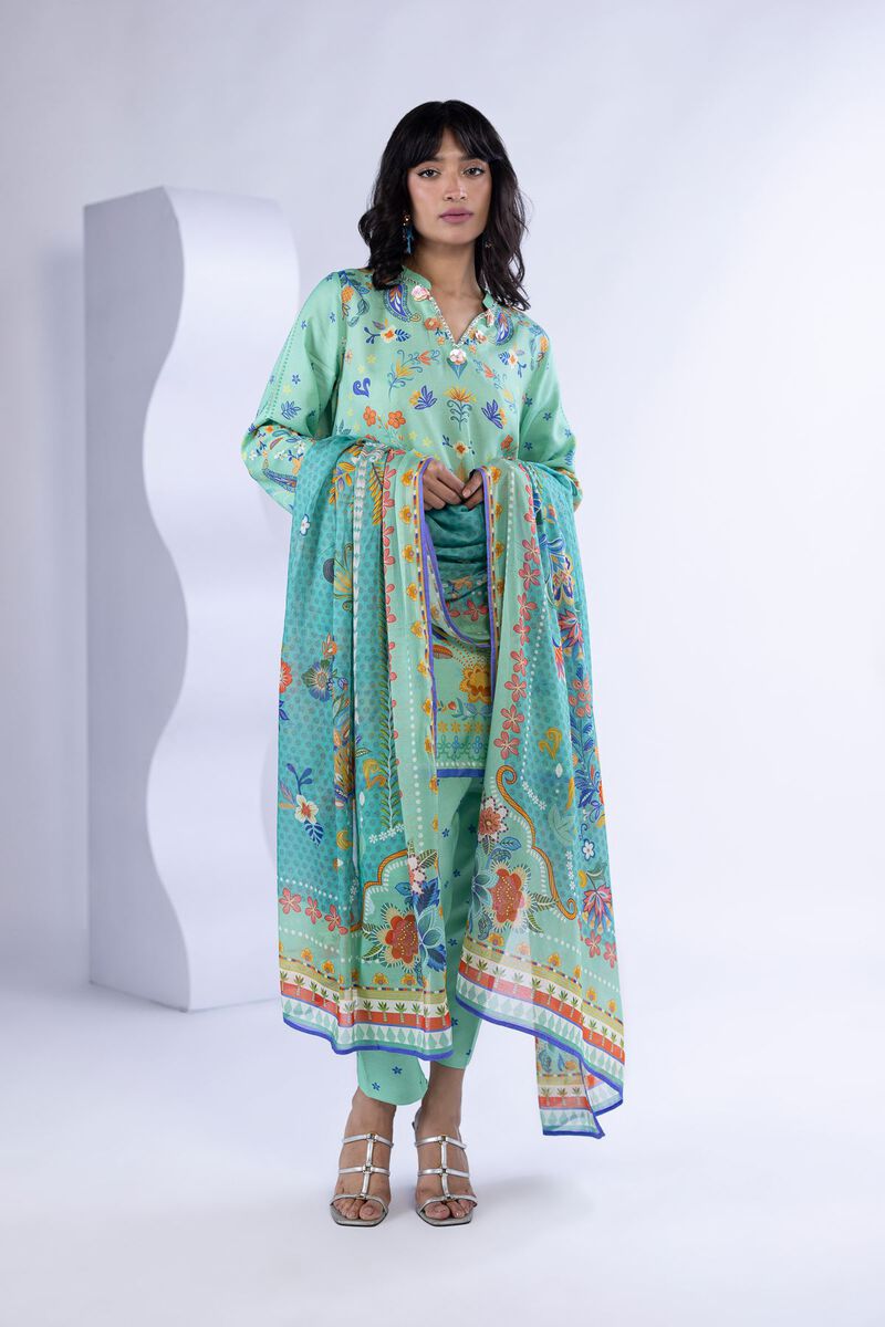 Printed | Light Thai Silk | Dupatta | USD 11.50