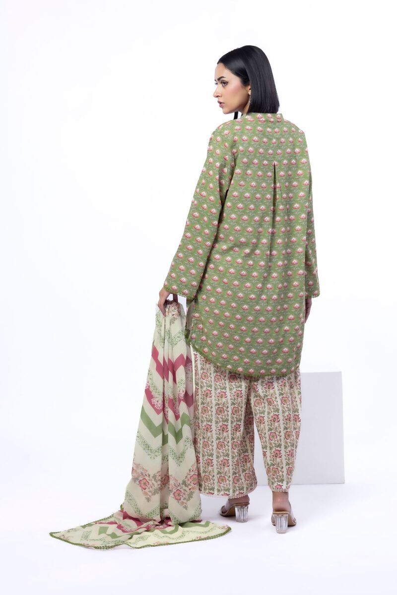 Printed | Cotton | Tailored 3 Piece | USD 22.50