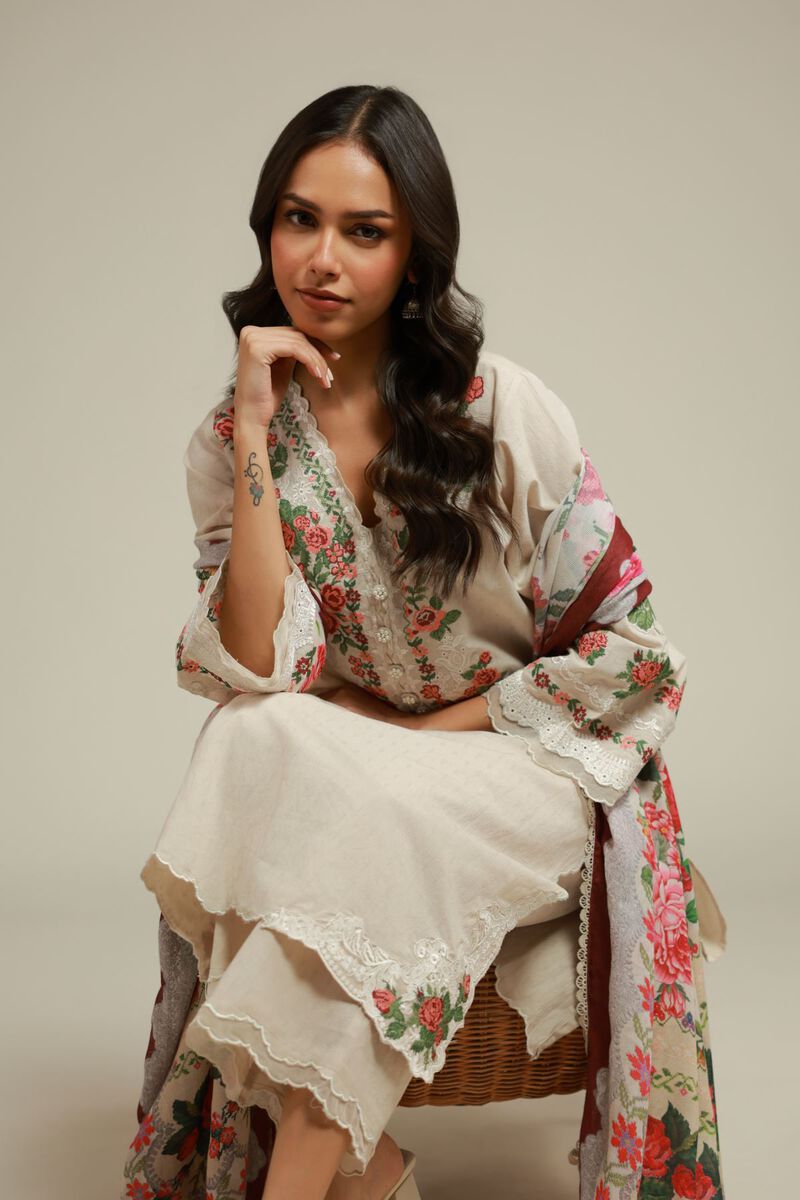 Embroidered | Dobby | Ready-Made Tailored Suit | USD 80.00