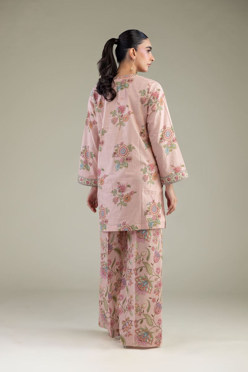Printed | Cambric | Pink Cambric Kurta | USD 35.00
