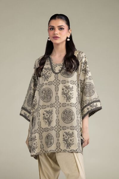 Printed | Cotton Viscose | Short Floral Kurta | USD 35.00