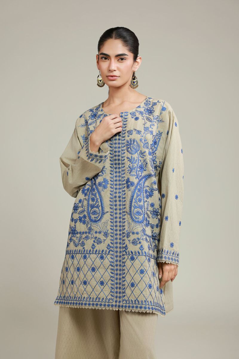 Embroidered | Cotton Dobby | 2-Piece Tailored Set | USD 60.00