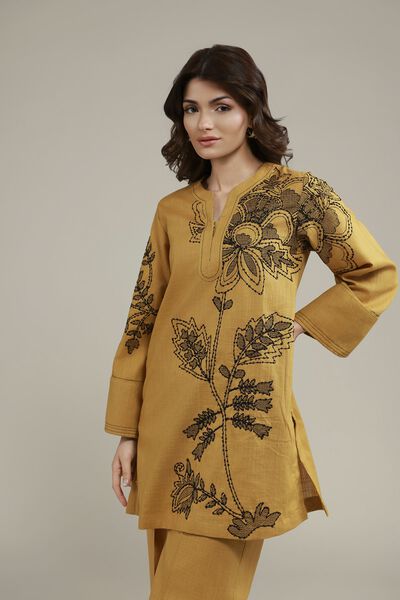 Embroidered | Heavy Textured Cotton | Kurta | USD 30.00
