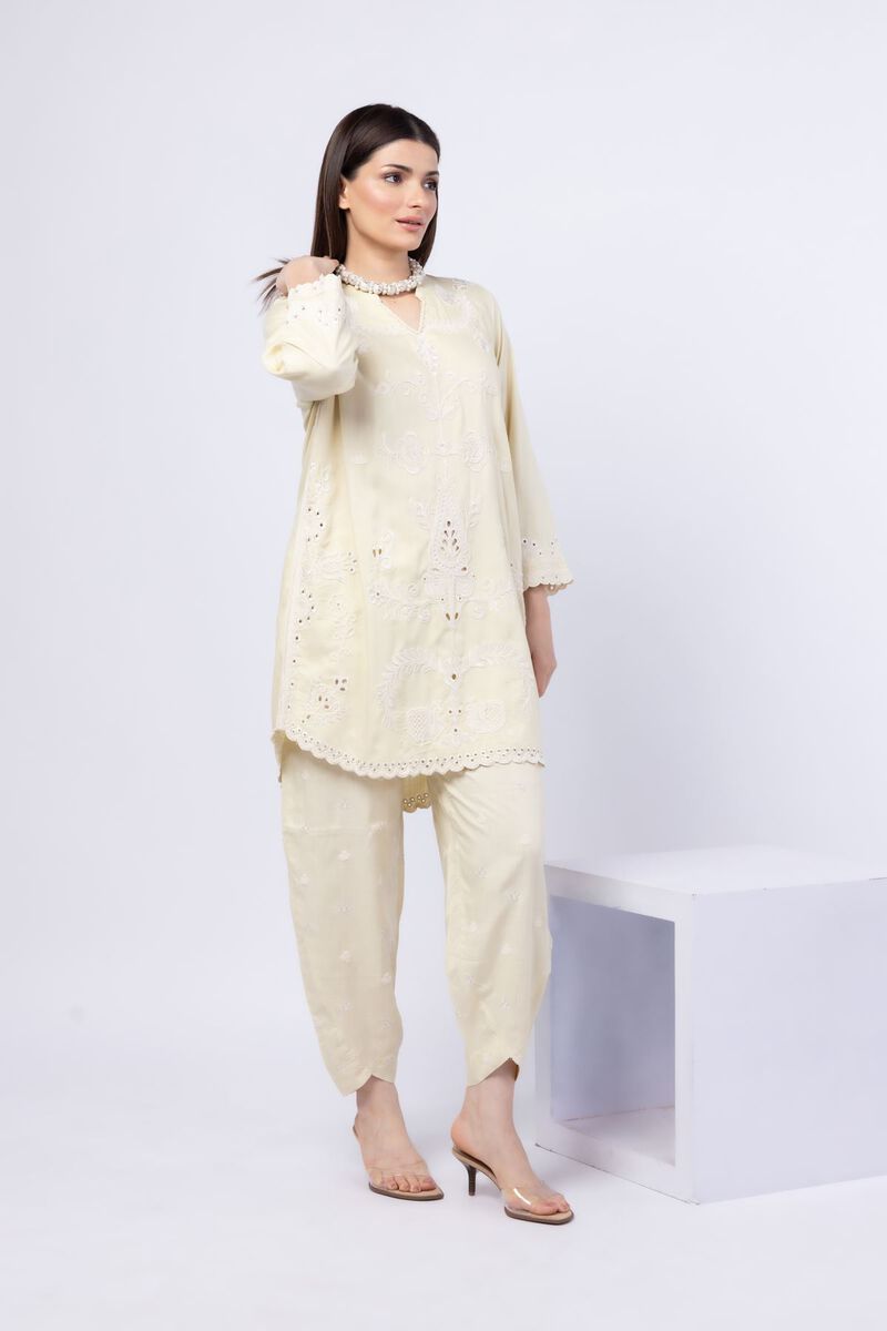 Embroidered | Crosshatch Raw Silk | Kurta | USD 60.00