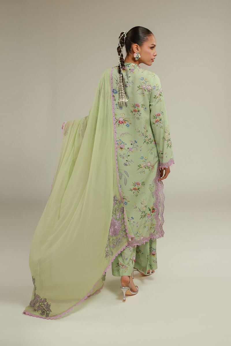 Embroidered | Chiffon | Summer Floral Dupatta | USD 45.00