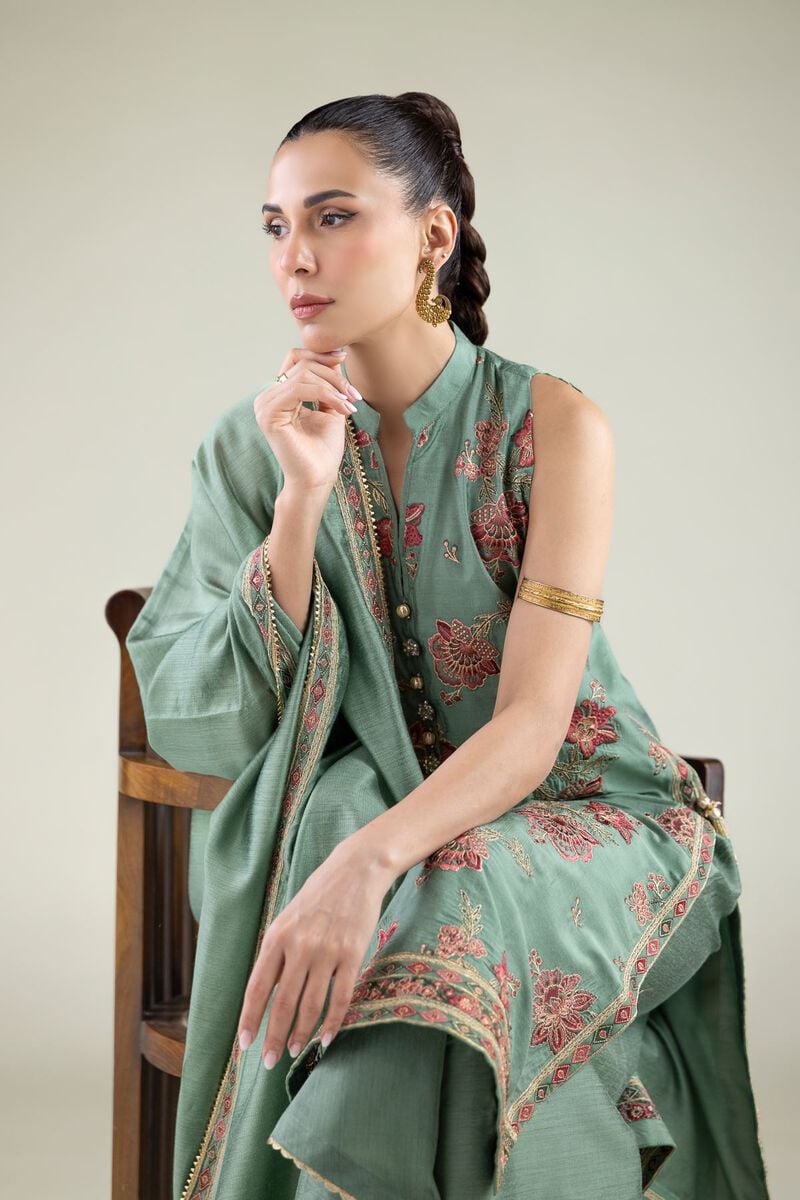 Embroidered | Cotton Net | Dupatta | USD 35.00